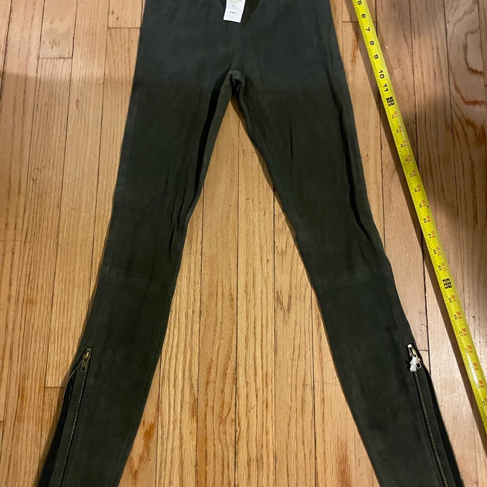 Current/Elliott - Olive suede pants